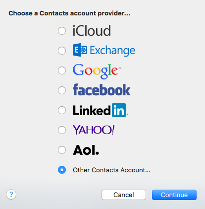 contacts program for windows and mac